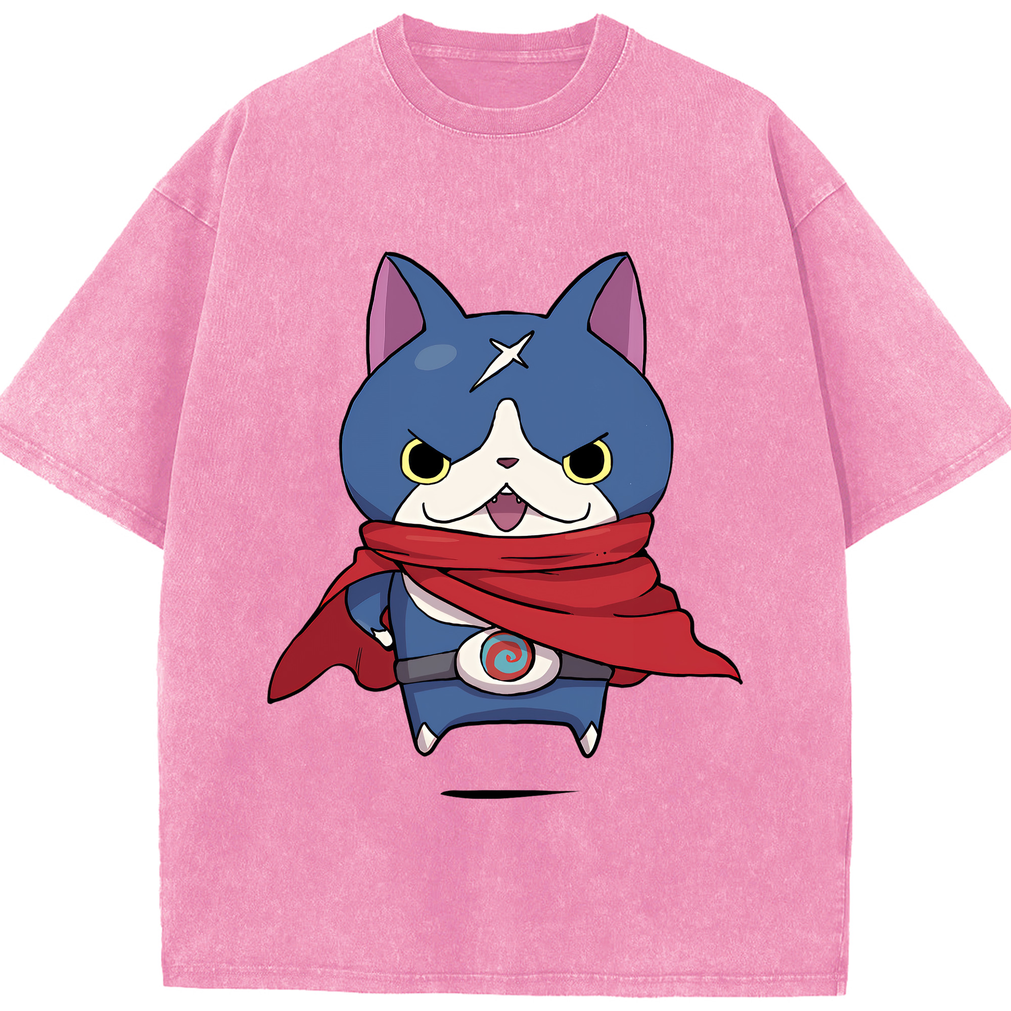 （画像用） 妖怪ウォッチ Yo-kai Watch 綿100% ヴィンテージ風 半袖Tシャツ（フロントプリント）